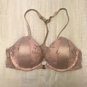 Light Pink Lace VS Front Clasp Bra
